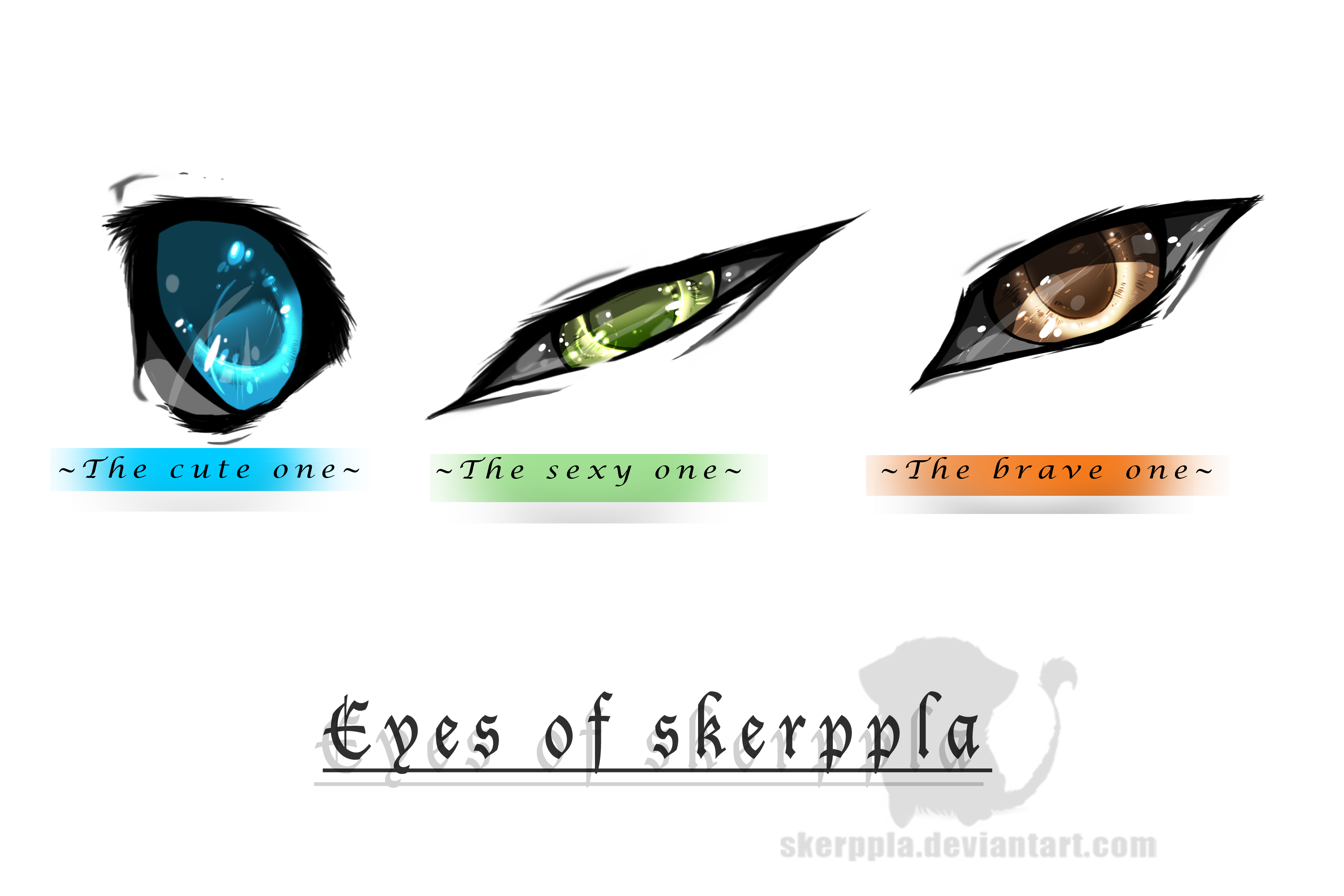 My 3 main eye types || free use~