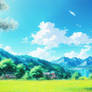 Anime scenery wallpaper