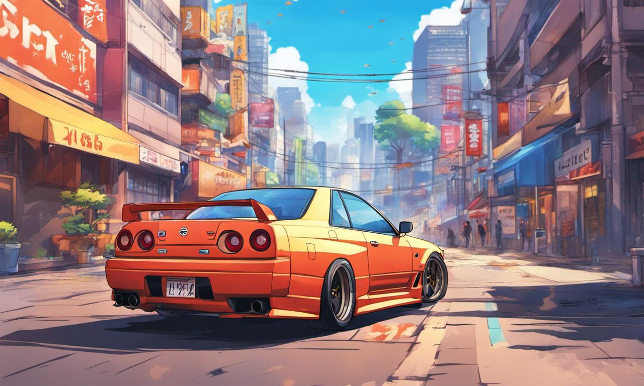 Anime car scenery wallpaper by LouiDev on DeviantArt