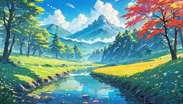 Beautiful anime scenery wallpaper