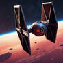 TIE-Fighter from StarWars in space