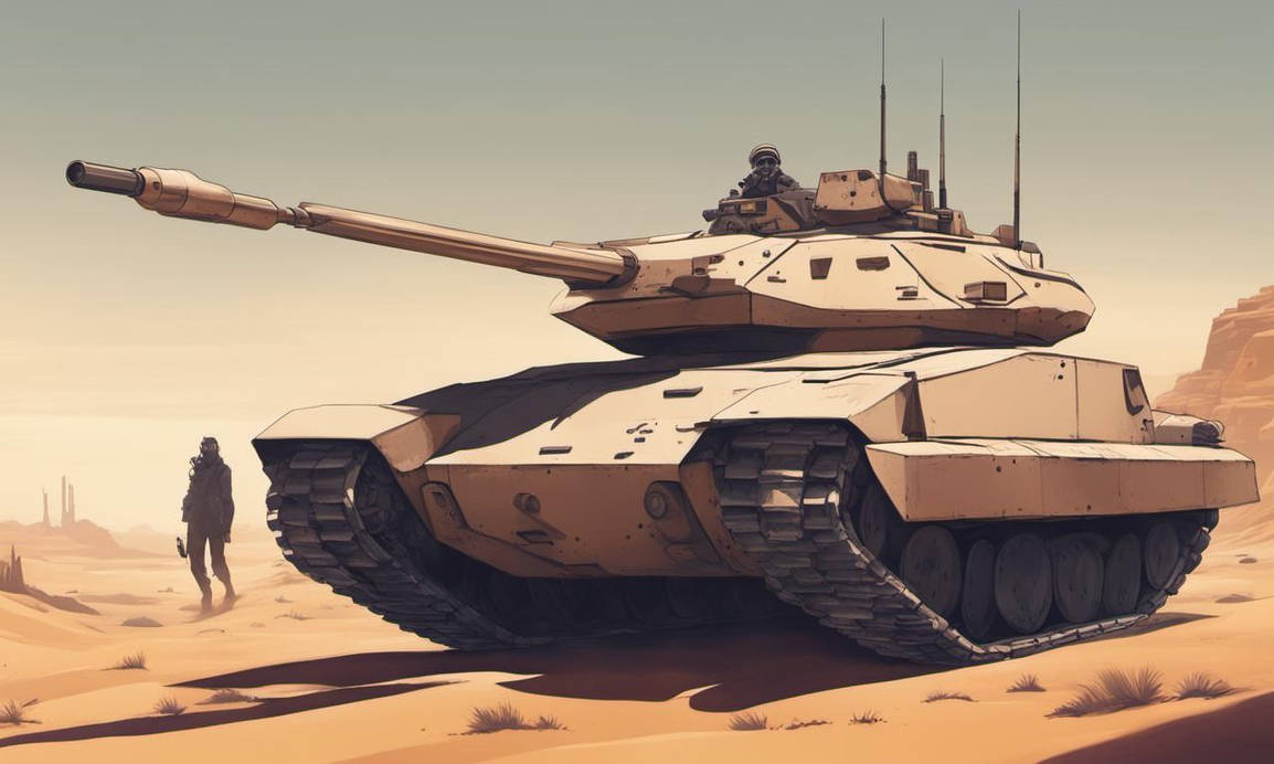 Desert tank wallpaper by LouiDev on DeviantArt