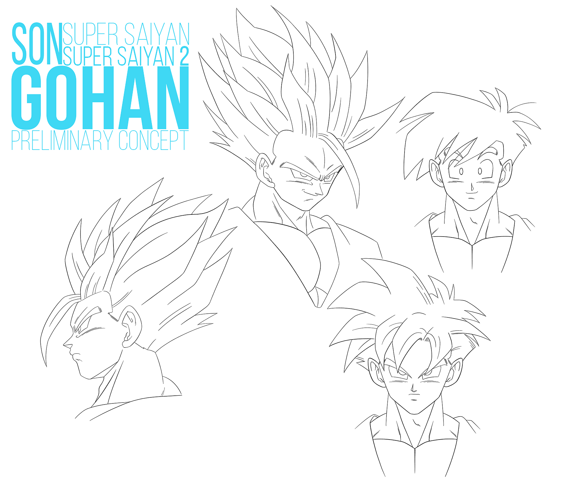 Gohan Writing Gohan Concept by Kagari-Asuha on DeviantArt