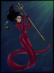 Commission :: Eel Mermaid by maria-jaujou