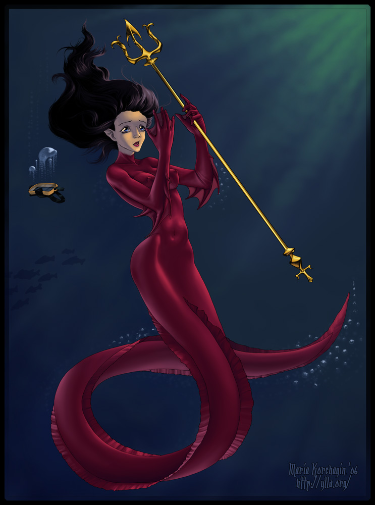 Commission :: Eel Mermaid