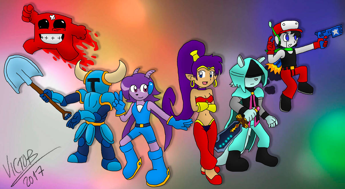 My Favorite Indie Game Characters All Together by MrVictorFull on