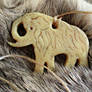 Paleo Style Mammoth Totem Sinew Necklace