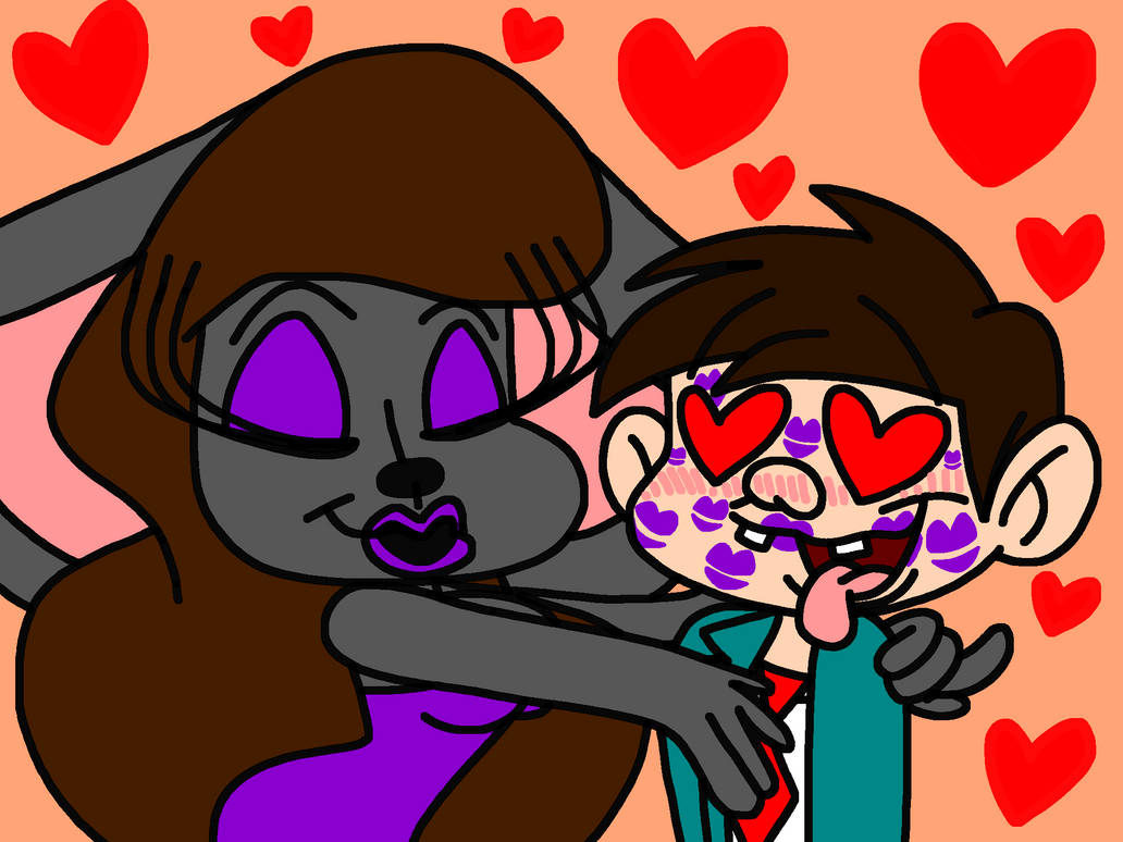 Kiss Deviantart Purple Lipstick Kisses On A Date by ToonySarah on DeviantArt