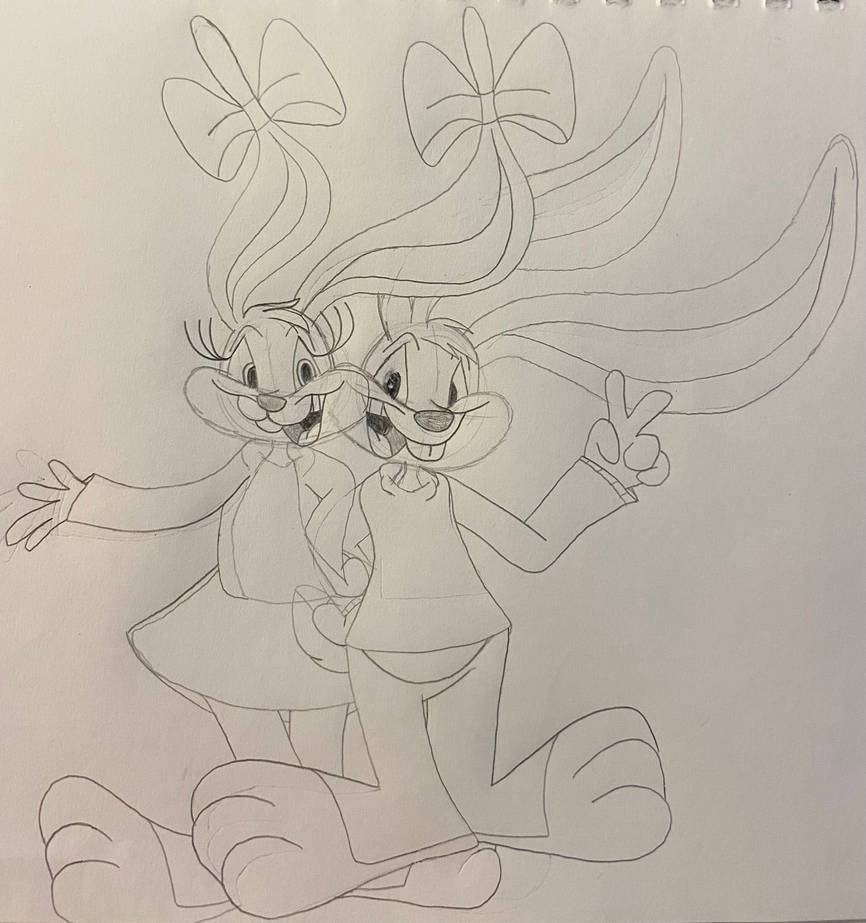 (Sketch) Tiny And Toony Bunnies by ToonySarah on DeviantArt