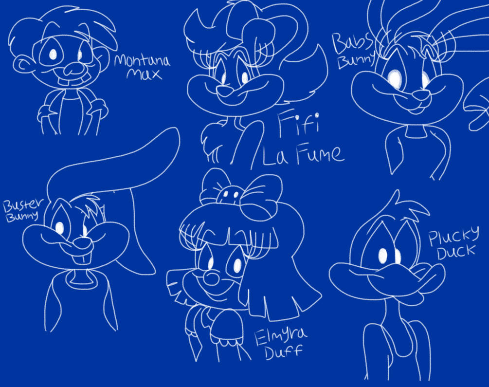Tiny Toons Characters Sketches by ToonySarah on DeviantArt