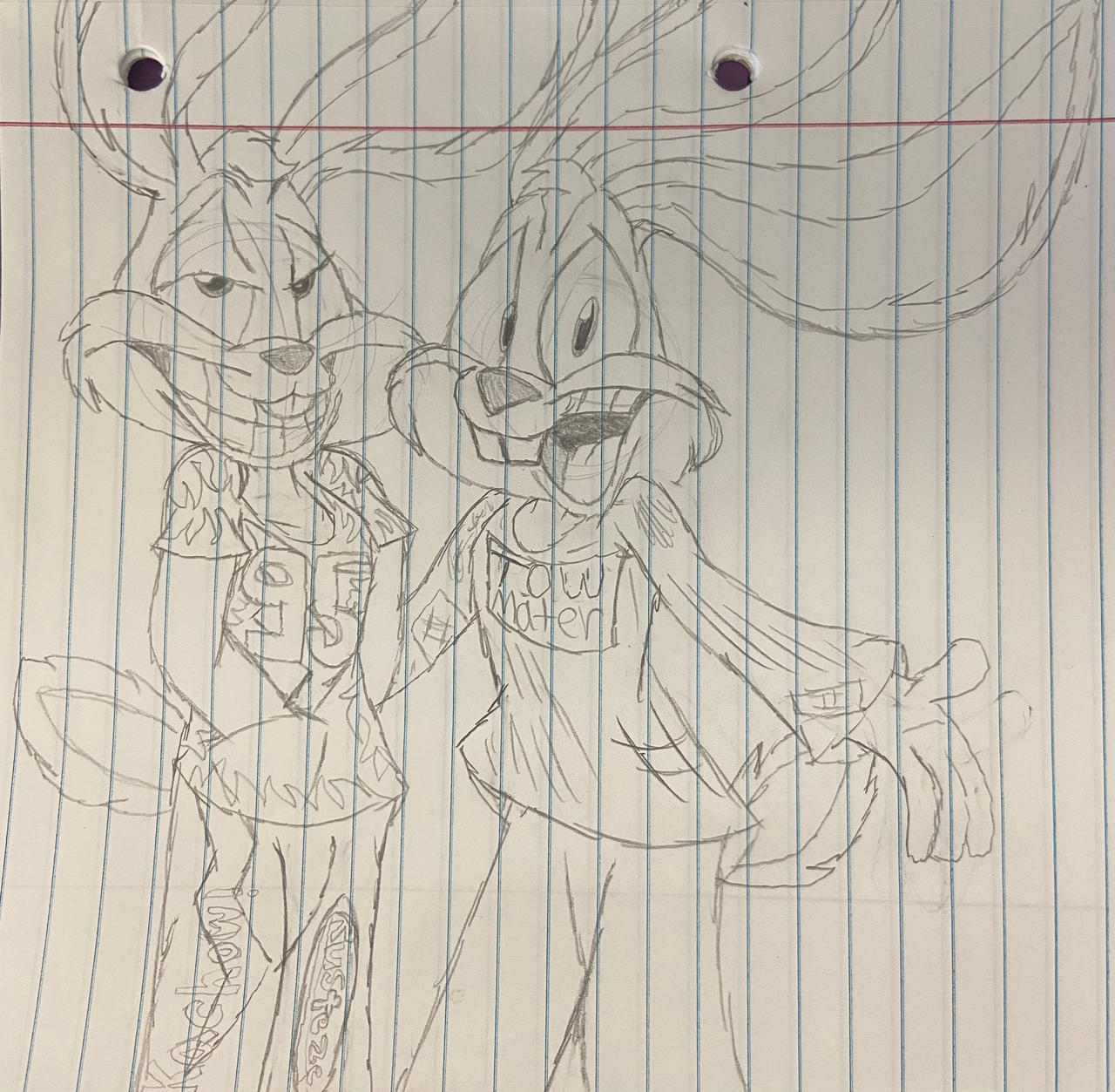 (Sketch) Bunny Lightning And Mater by ToonySarah on DeviantArt