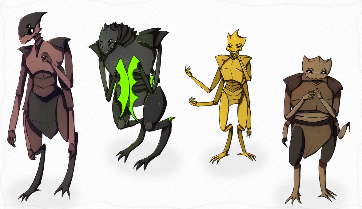 Alien Insect Men Alien Bug Guys by Butterkitten55 on DeviantArt