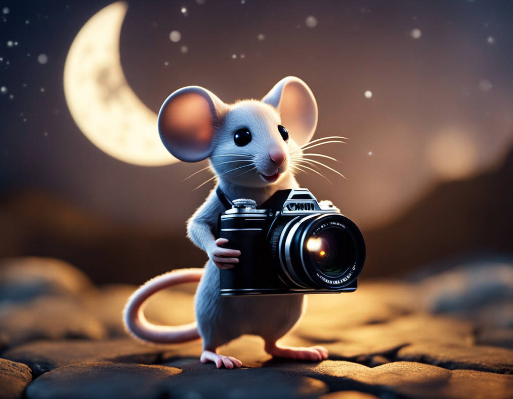 Nature Randy Mouse The mouse admires nature.He's ready to take photos by Joc05 on DeviantArt