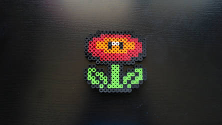 Perler Fire Flower | Super Mario