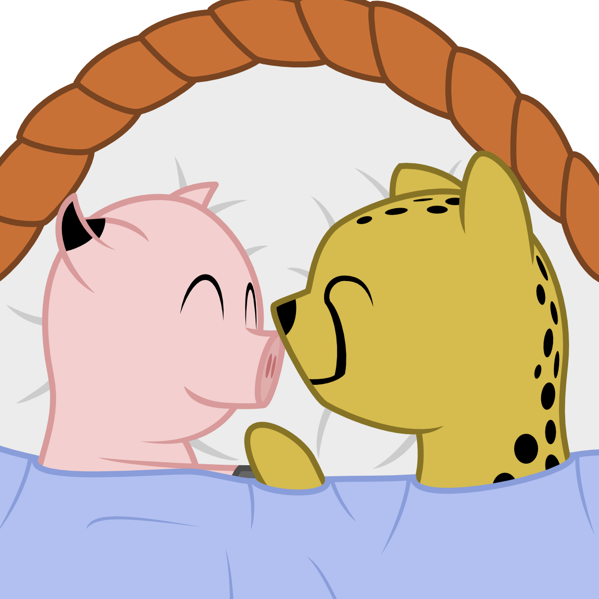 Cheetah Piggy Snuggles