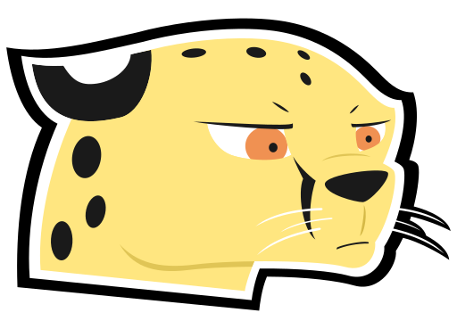 Grumpy Cheetah Sticker