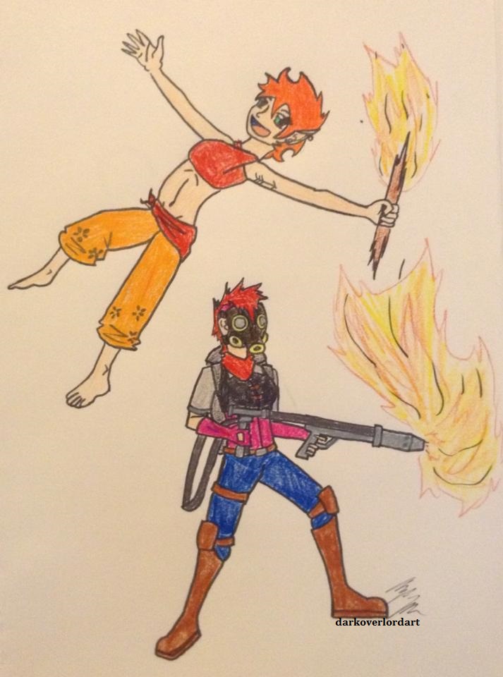 Captain Pyro and Miss Matches by Koragg1 on DeviantArt