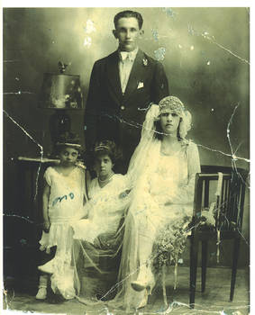 Vintage Wedding Photo