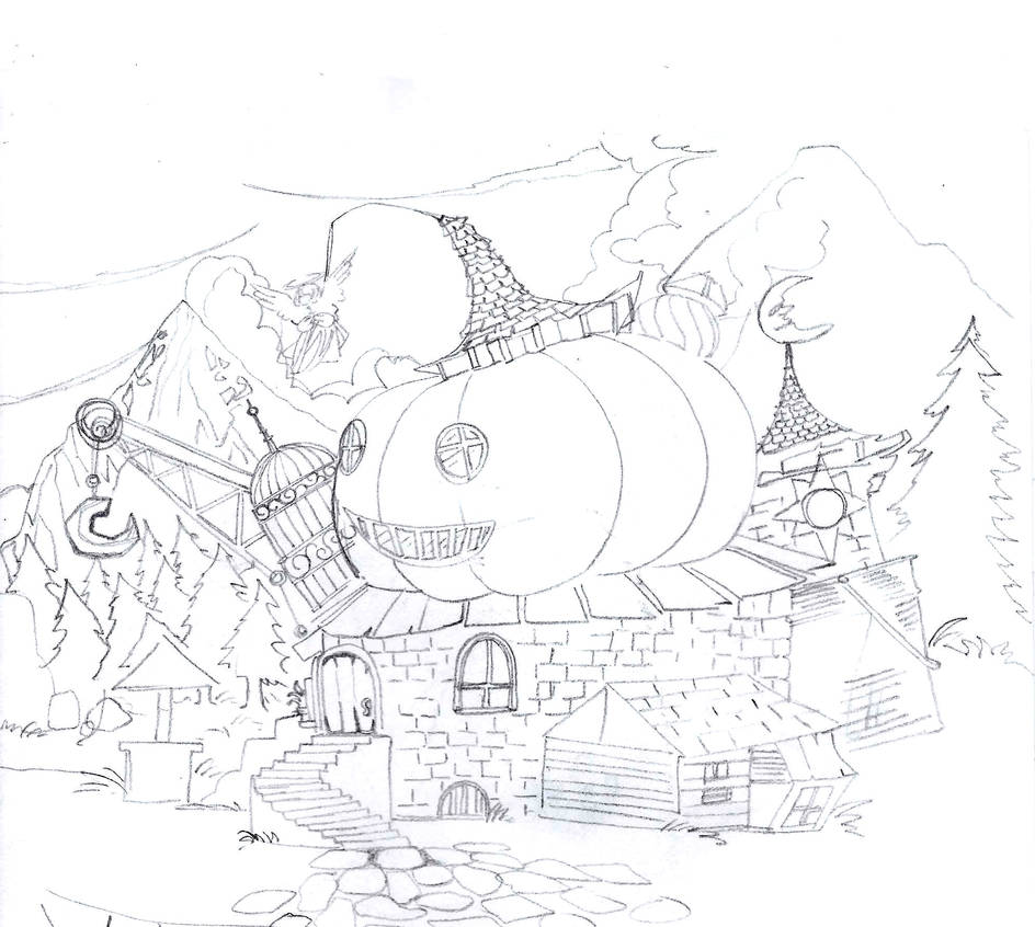 Pumpkin House Sketch