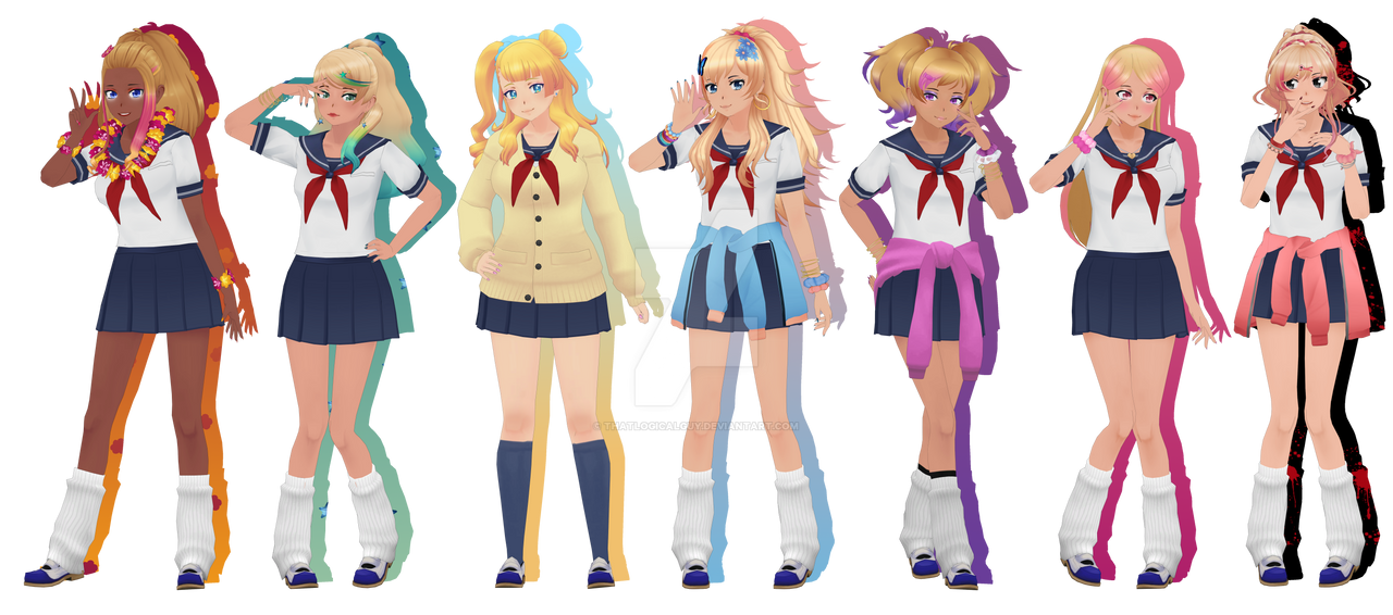Imaizumi Brings All The Gyarus To His House Yandere Sim Mod Gyarus by ThatLogicalGuy on DeviantArt