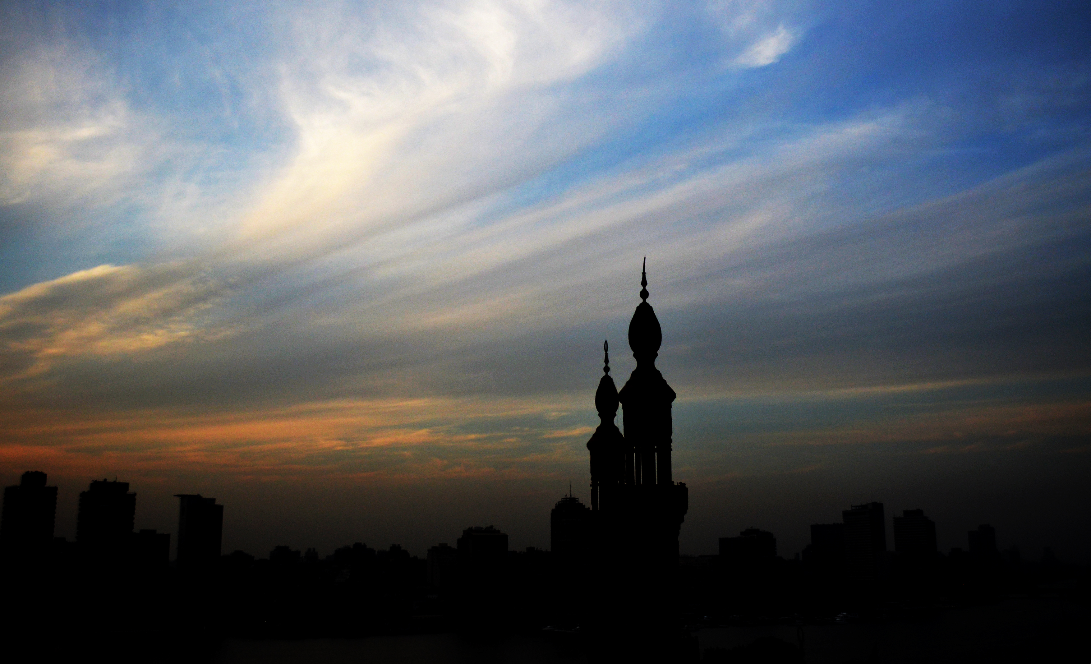 minaret among the clouds