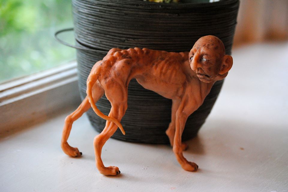 Dog Human Hybrid: Super Sculpey Sculpture