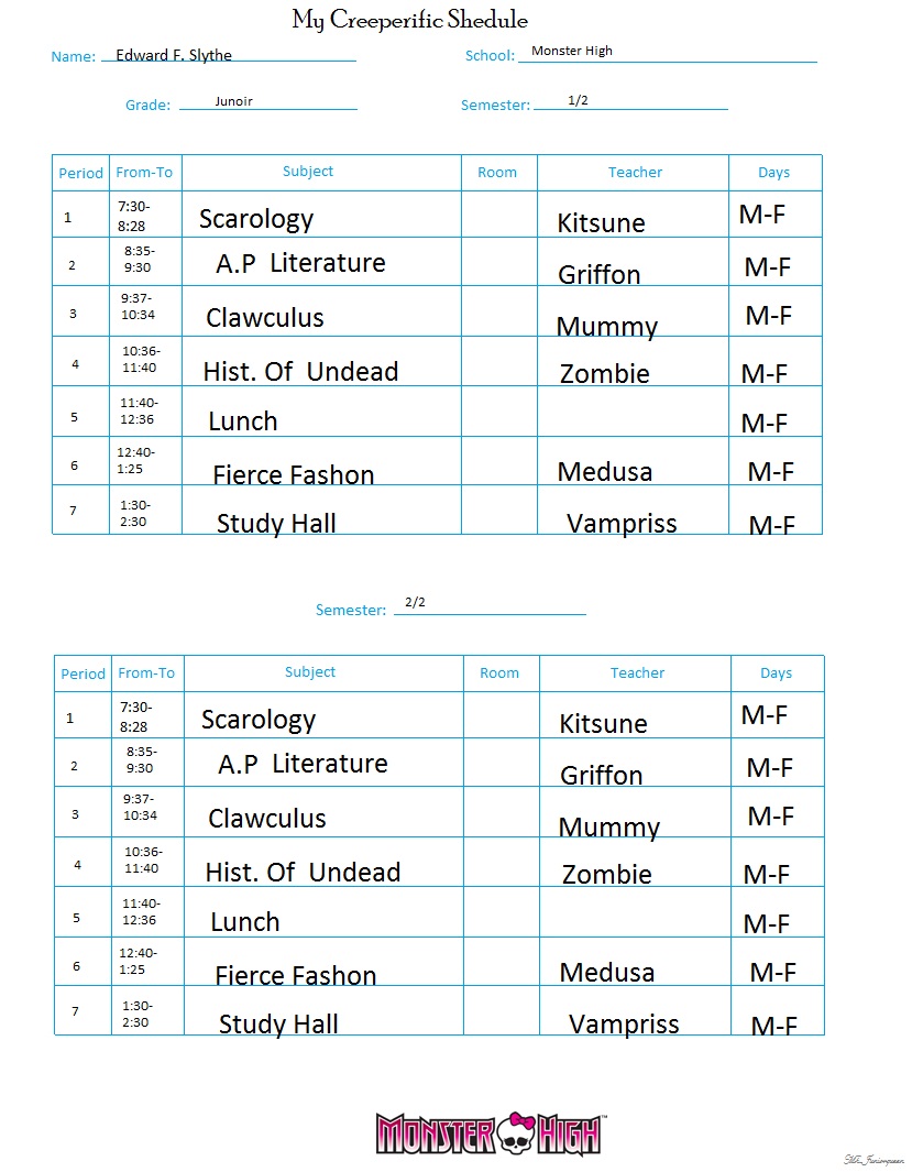 MH- Edwards Schedule