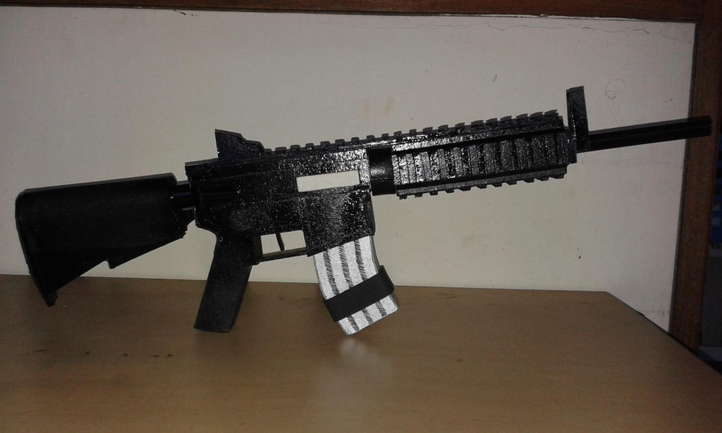 Cardboard M4 Rifle M4a1 rifle (cardboard 4mm) with out M203 DONE!!! by KevinOng12 on ...