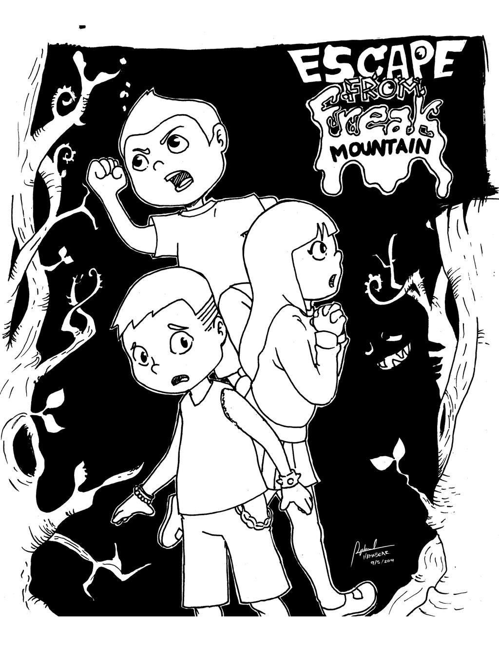 Escape From Freaky Forest Linework