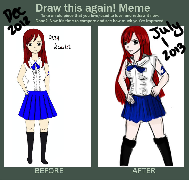 Erza Scarlet: Before and After