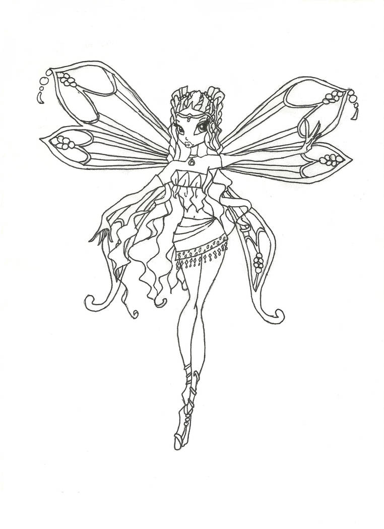 Download Winx Club Enchantix Layla coloring page by winxmagic237 on DeviantArt