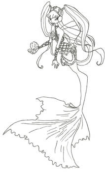 Winx Club Mermaid Musa coloring page