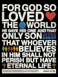 John 3:16 - Poster