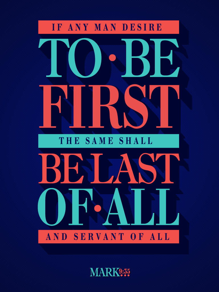 Mark 9:35 - Poster by mostpato on DeviantArt