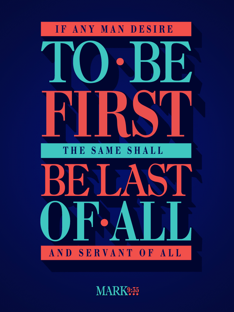 Mark 9:35 - Poster by mostpato on DeviantArt