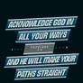 Proverbs 3:6 - Poster