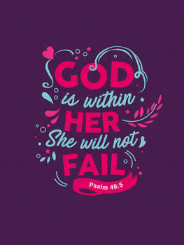 Psalm 46:5 - Christian Poster