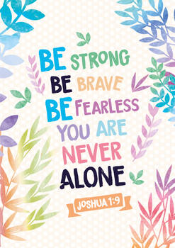 Joshua 1:9 - Christian Poster