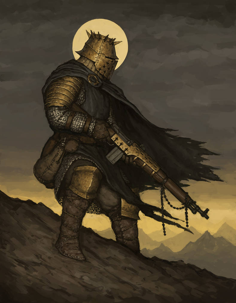 Holy Rifle Deviantart Holy Warrior by ArielPerezArt on DeviantArt