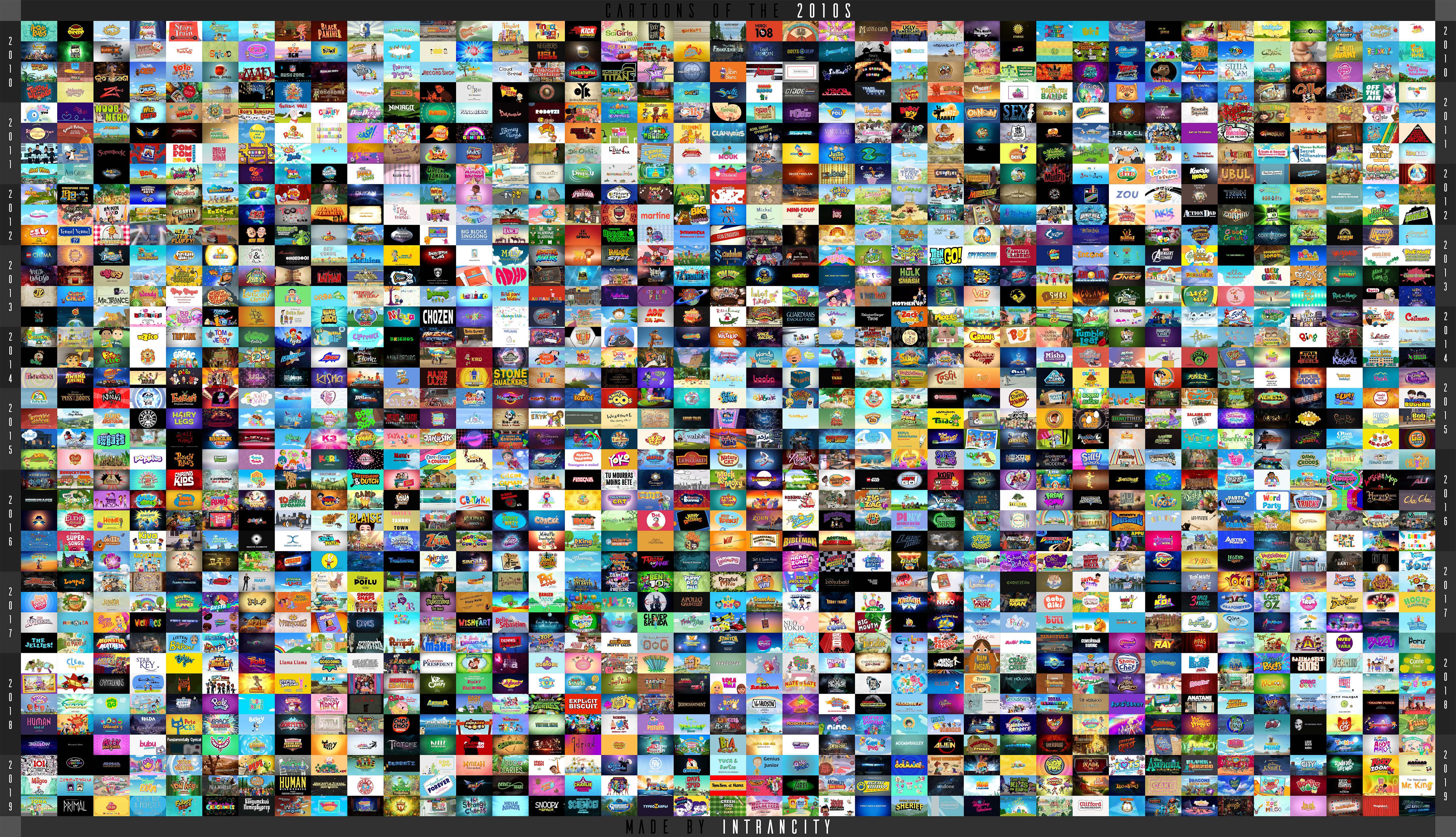 A Collage of Almost Every 2010s Cartoon