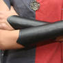 Black Leather Elven Bracers