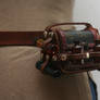 Apothecary Chest and Vials with Leather Holder