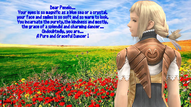 Penelo, a Graceful Dancer (With Poem)