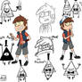 Bipper and Bill Cipher Sketchdump