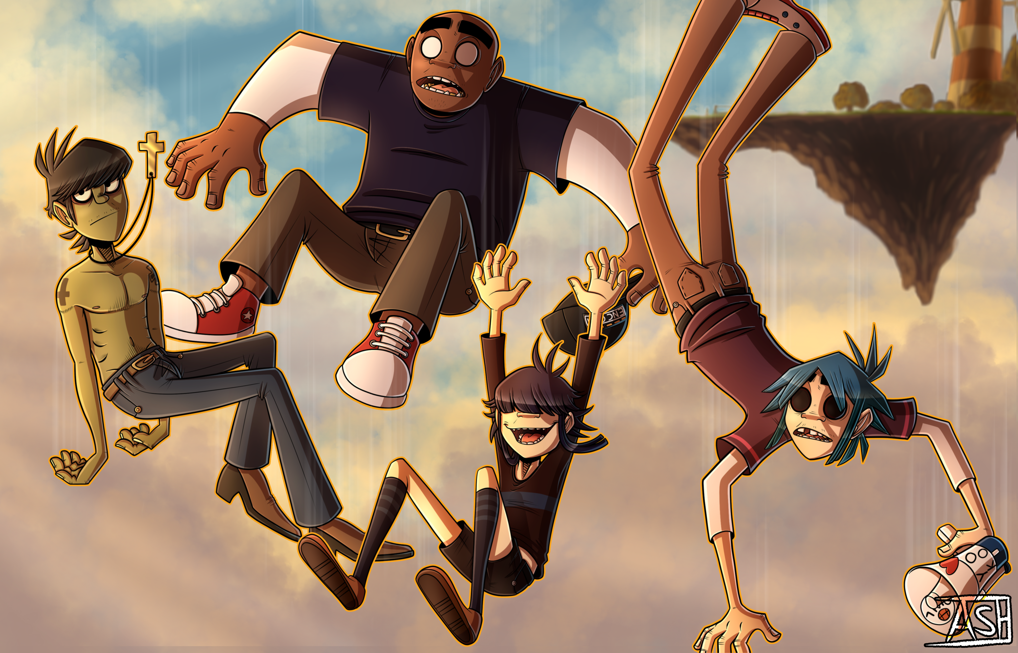 Gorillaz Phase 2 by Ashesfordayz on DeviantArt