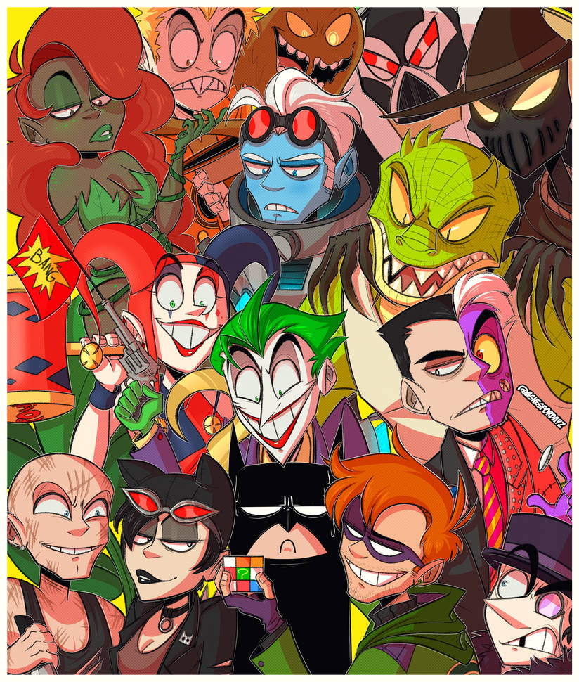 Batman Fighting His Rouges Batman and his Rogues Gallery by Ashesfordayz on DeviantArt