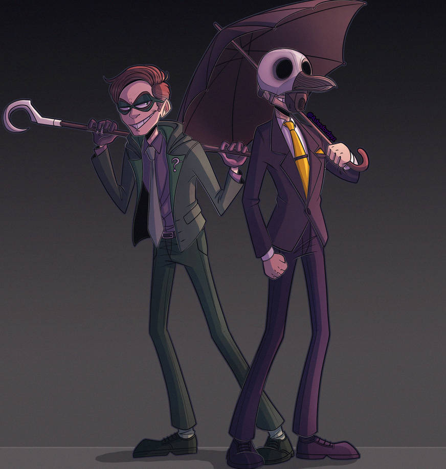 Riddler and Penguin - Telltale Batman by Ashesfordayz on DeviantArt