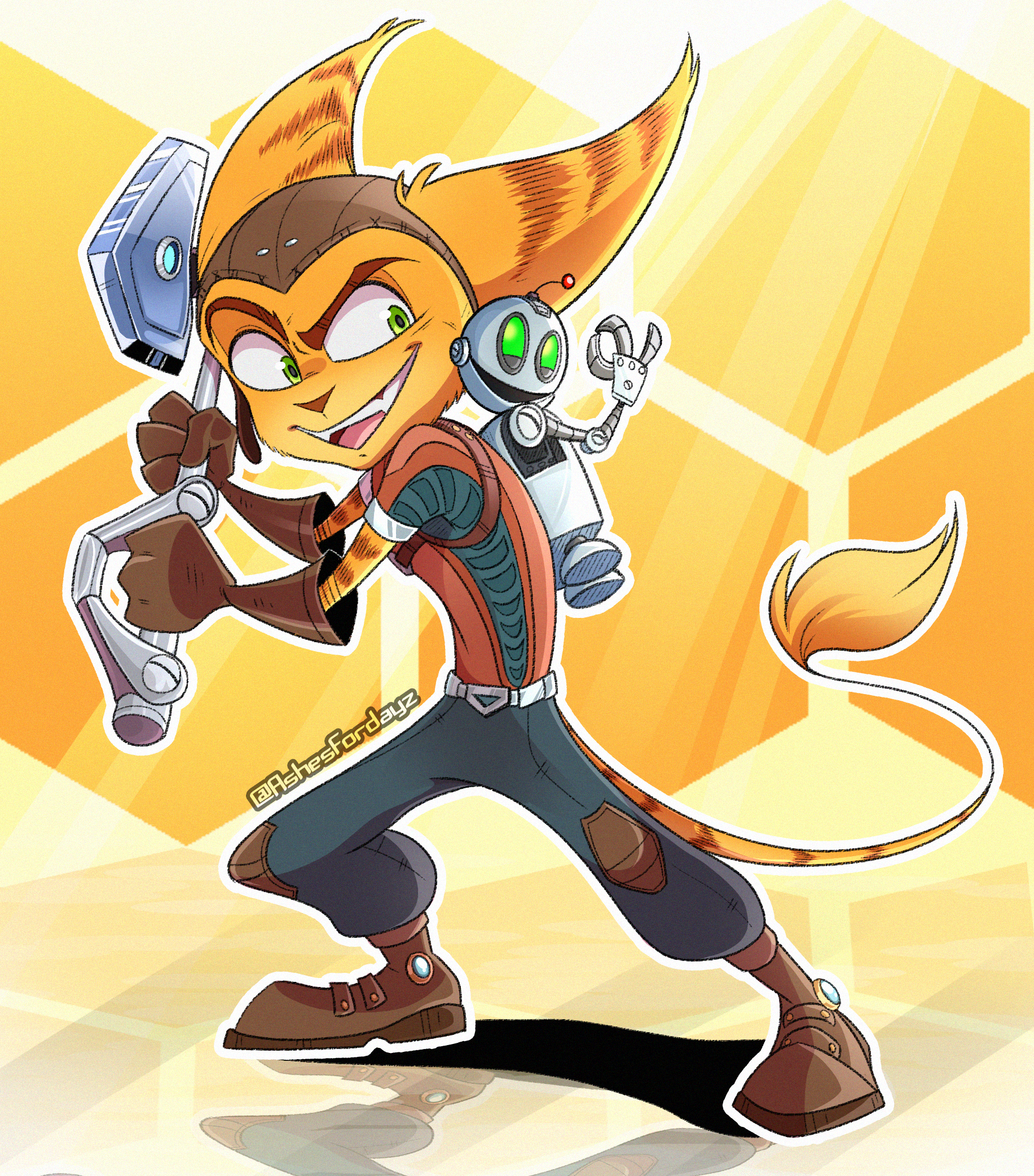 Ratchet and Clank PS2 Alt. Skin by FuntimeShadowFreddy on DeviantArt