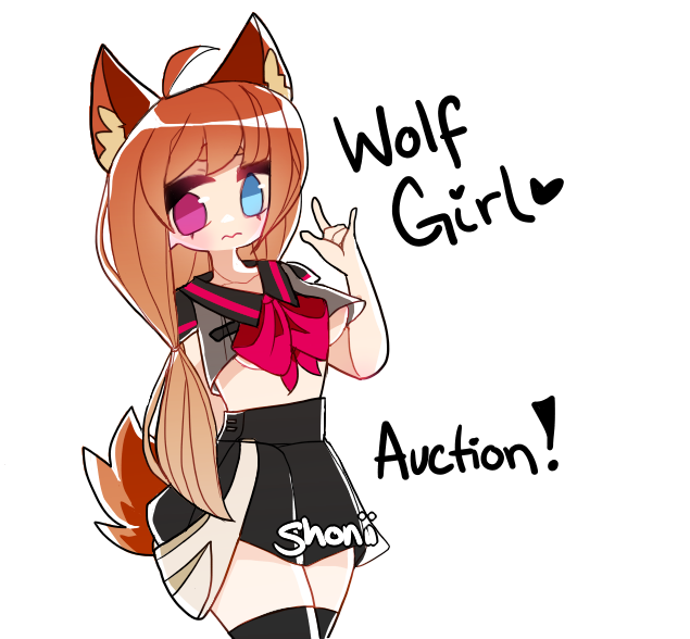 ||AUCTION|| Wolf Girl Adopt- PENDING!