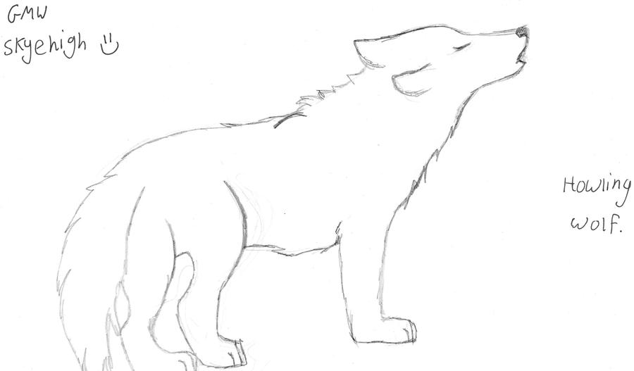 Hoowling wolf sketch